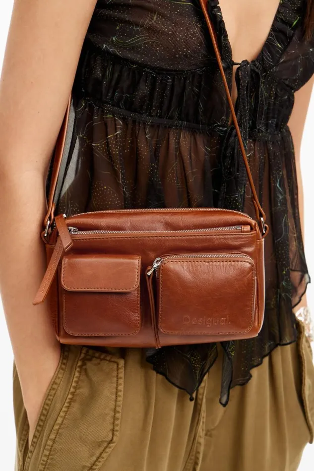 Women Bags Desigual S Leather Pockets Crossbody Bag