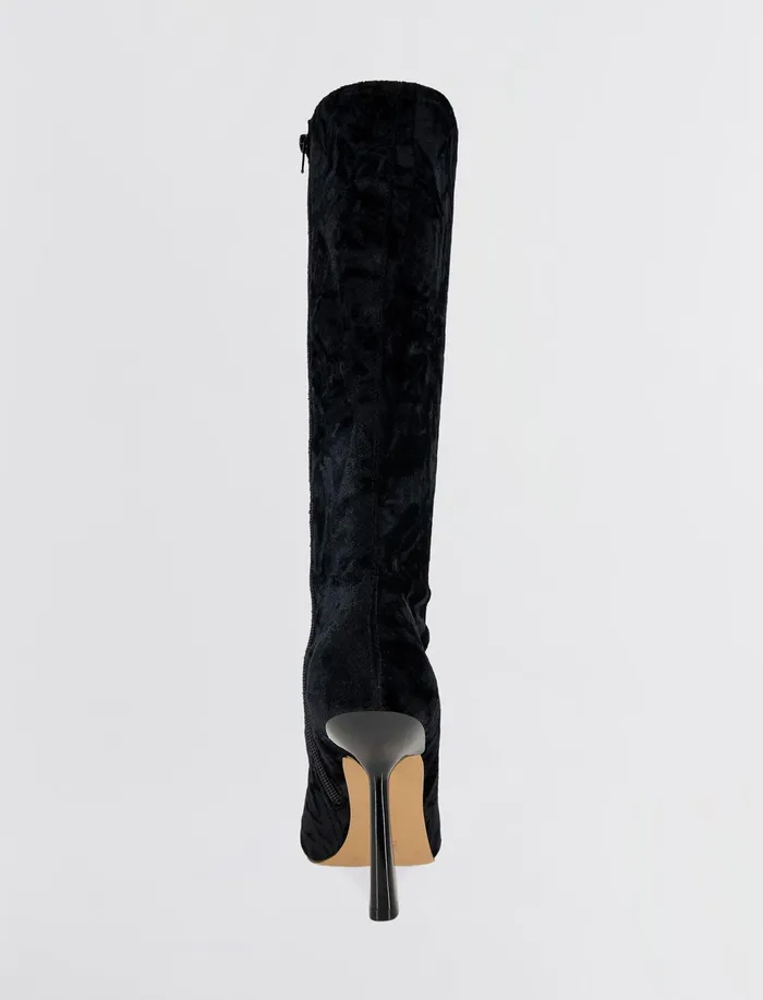 Women BCBGeneration BCBG Black Velvet Isra Boot Black Velvet