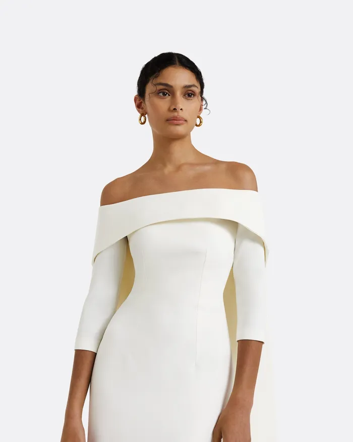 Women Bellara Ivory Harness and Soshin Dress Ivory Dresses Safiyaa