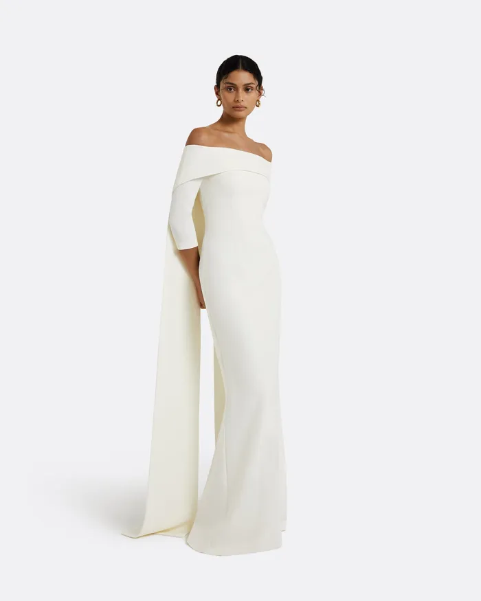Women Bellara Ivory Harness and Soshin Dress Ivory Dresses Safiyaa