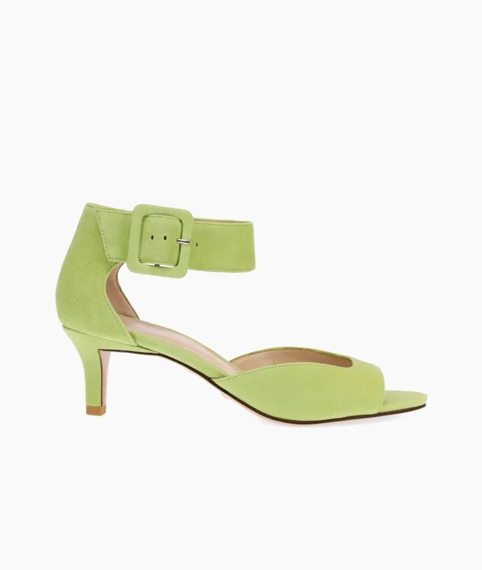 Women Berlin Low Heel 8211 Celery Pelle Moda Low Heels