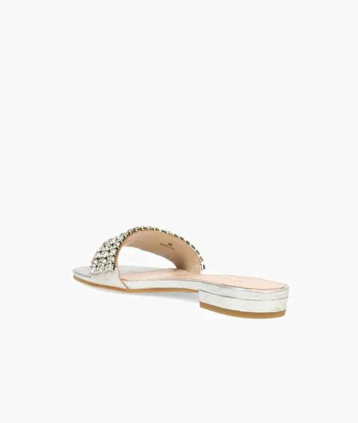 Women Besen Slide 8211 Silver Pelle Moda Sandals Women Besen Slide 8211 Silver Pelle Moda Sandals