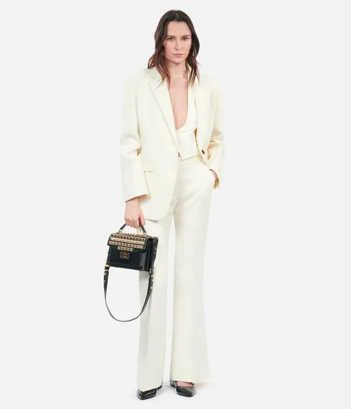 Women Blazers and Suits THE KOOPLES Ecru Suit Jacket Women Blazers and Suits THE KOOPLES Ecru Suit Jacket