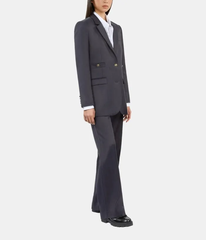 Women Blazers and Suits THE KOOPLES Navy Blue Suit Jacket