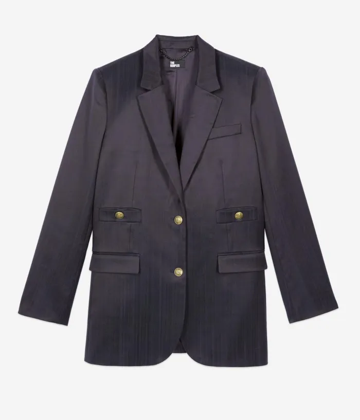 Women Blazers and Suits THE KOOPLES Navy Blue Suit Jacket