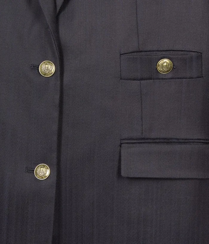 Women Blazers and Suits THE KOOPLES Navy Blue Suit Jacket