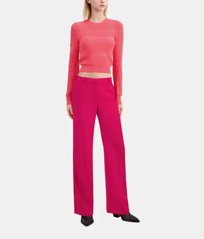 Women Blazers and Suits THE KOOPLES Red Wool Suit Trousers