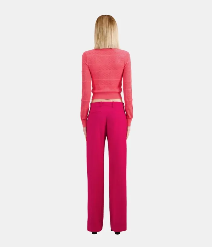Women Blazers and Suits THE KOOPLES Red Wool Suit Trousers
