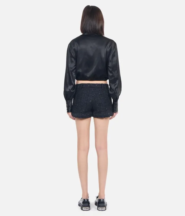 Women Blouses and Shirts THE KOOPLES Black Top With Bow Women Blouses and Shirts THE KOOPLES Black Top With Bow