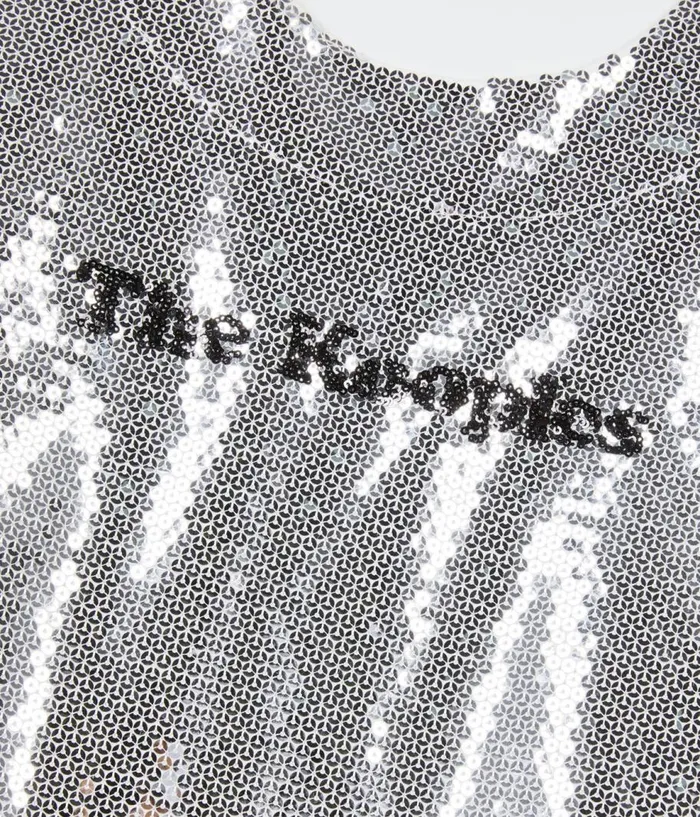 Women Blouses and Shirts THE KOOPLES Silver Sequined Tshirt Women Blouses and Shirts THE KOOPLES Silver Sequined Tshirt
