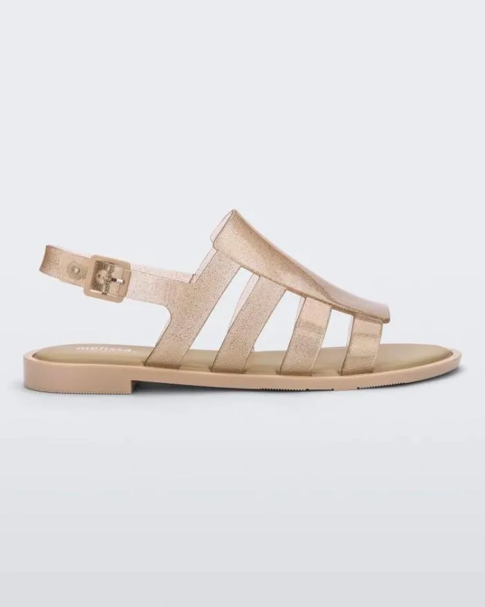 Women Boemia Beige Glitter Melissa Sandals