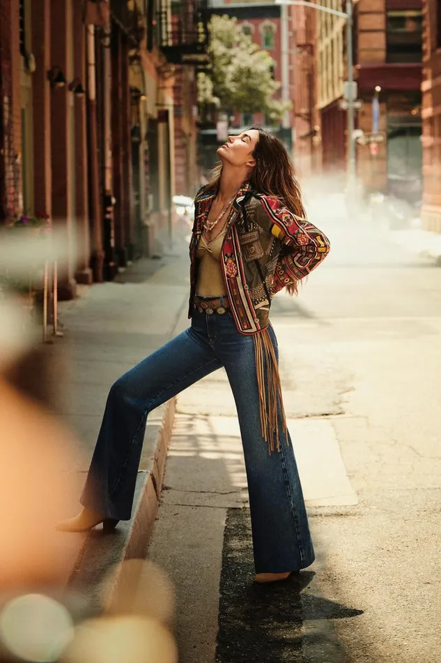 Women Bottoms Johnny Was LUMIERE WIDE LEG JEAN Vintage Blue Women Bottoms Johnny Was LUMIERE WIDE LEG JEAN Vintage Blue