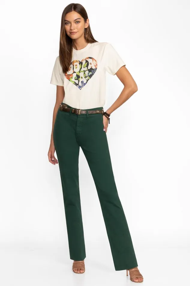 Women Bottoms Johnny Was SANCERE STRAIGHT LEG JEAN Dark Sea