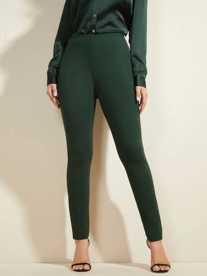 Women Bottoms Marciano Jane Ponte Legging Chenille Green