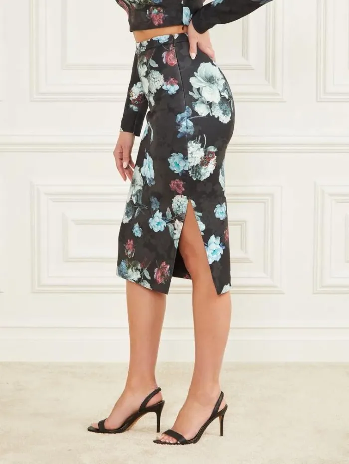 Women Bottoms Marciano Leonara Pencil Skirt Savage Beauty Print Women Bottoms Marciano Leonara Pencil Skirt Savage Beauty Print