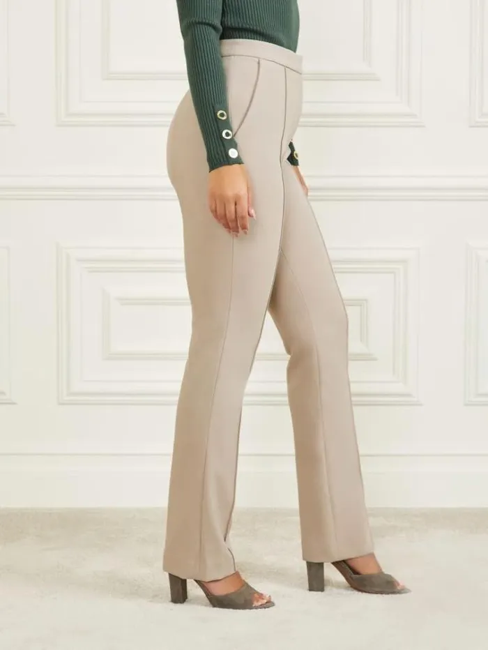 Women Bottoms Marciano Logan Straight Leg Pant Natural Siena