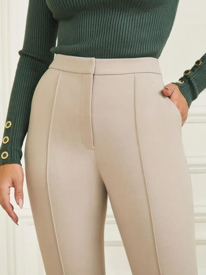 Women Bottoms Marciano Logan Straight Leg Pant Natural Siena