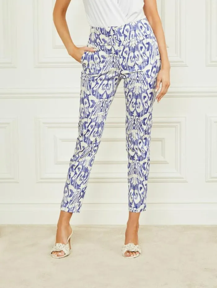 Women Bottoms Marciano Shelly Printed Pant Substance Blue Print