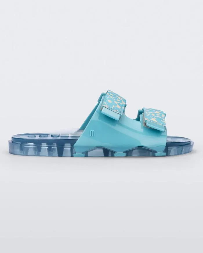 Women Brave Wide Sandal Blue Melissa Slides