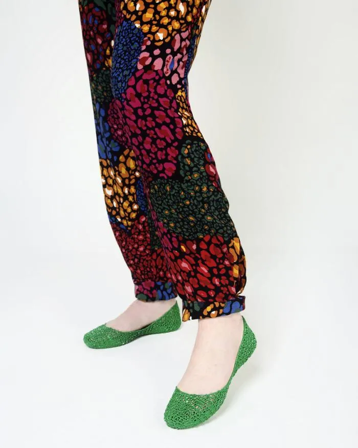 Women Campana Green Melissa Flats