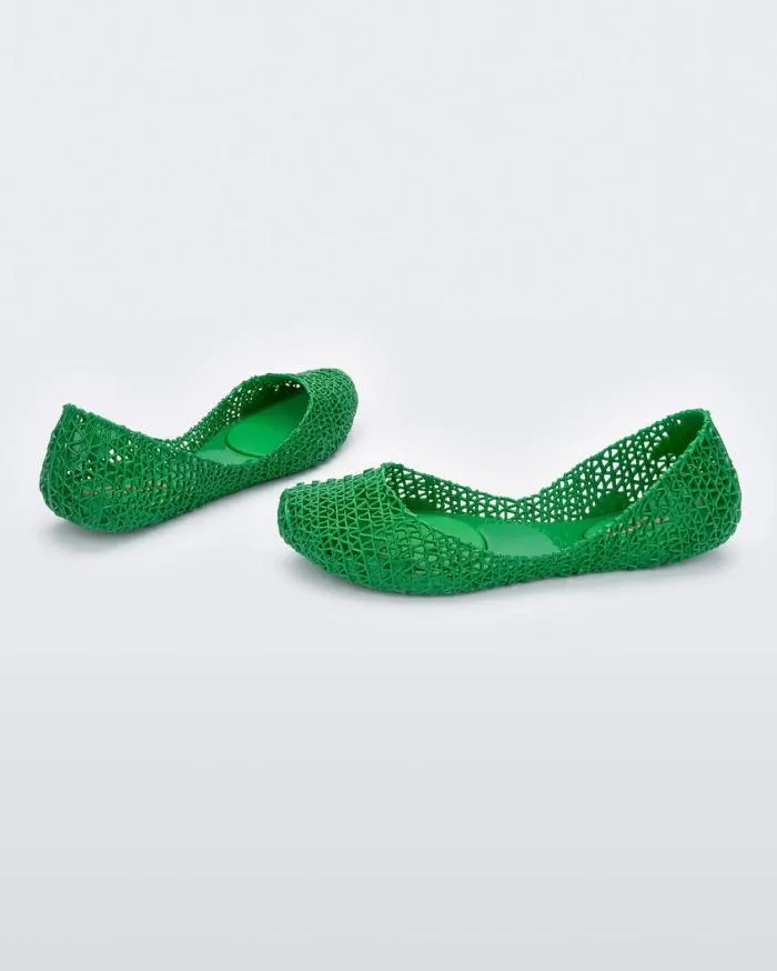 Women Campana Green Melissa Flats