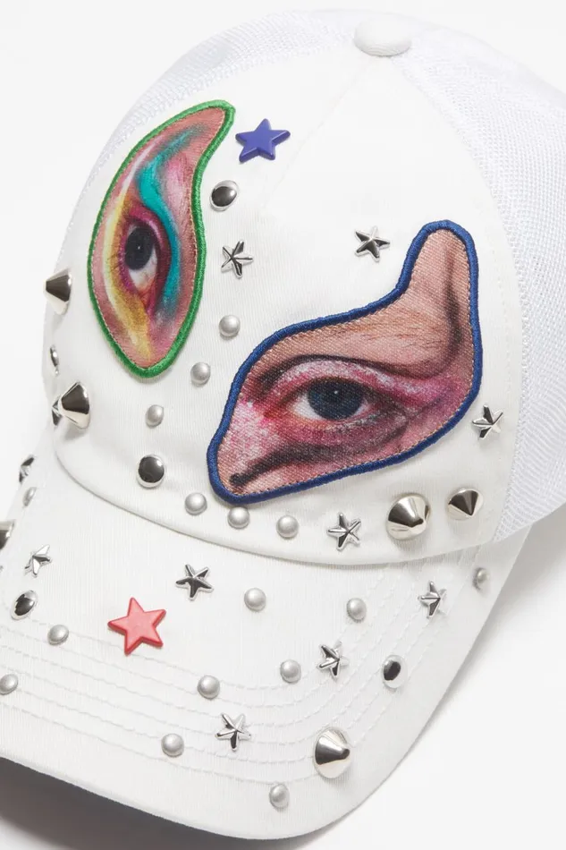Women Cap Printed White Acne Studios Hats