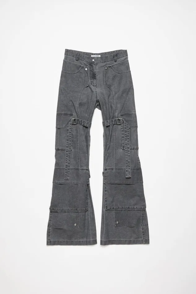 Women Cargo Trousers Black Acne Studios Trousers