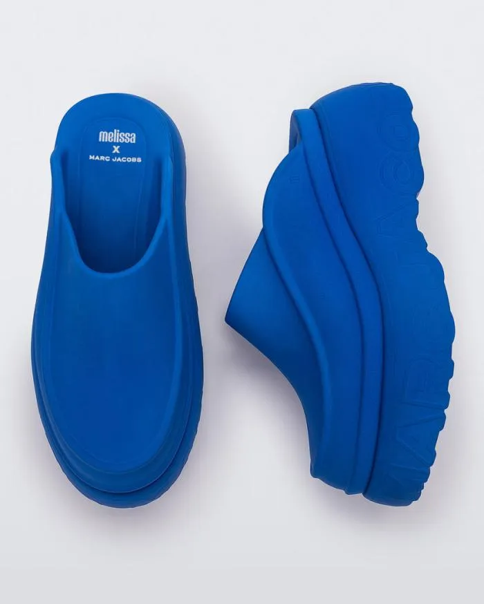 Women Clog Blue Melissa Slides