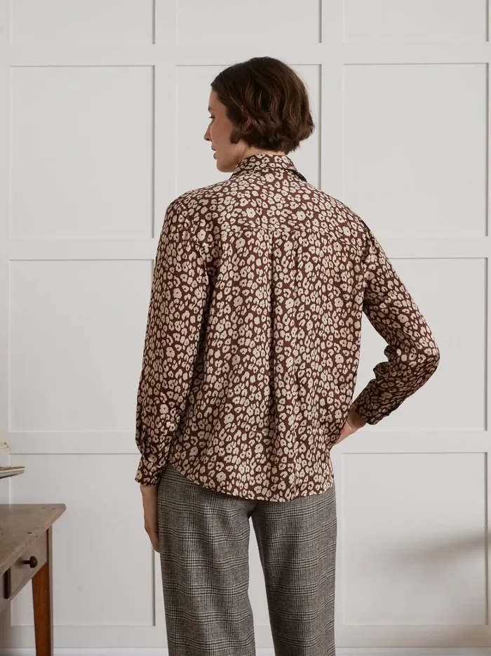 Women Clothing Cyrillus Fauve Print Shirt Imp Fauve
