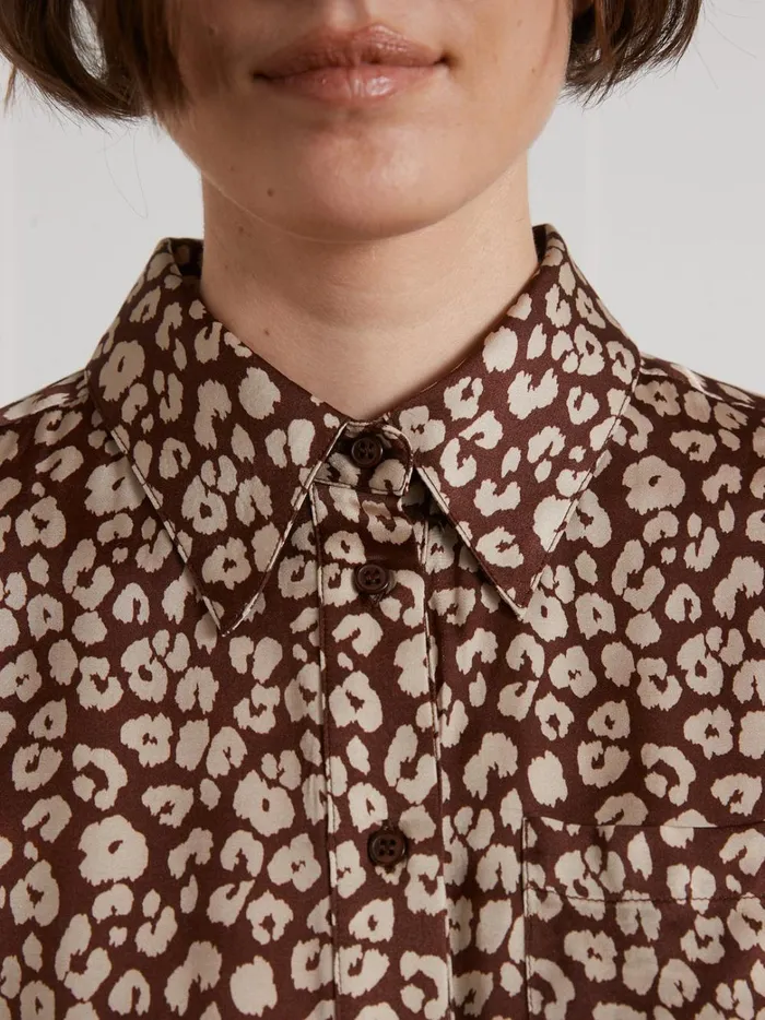 Women Clothing Cyrillus Fauve Print Shirt Imp Fauve