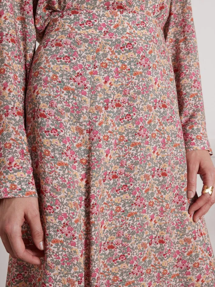 Women Clothing Cyrillus MidLength Babingon Print Skirt Made With Liberty Fabric 8211 The Limited Collection Lib Babington Rose