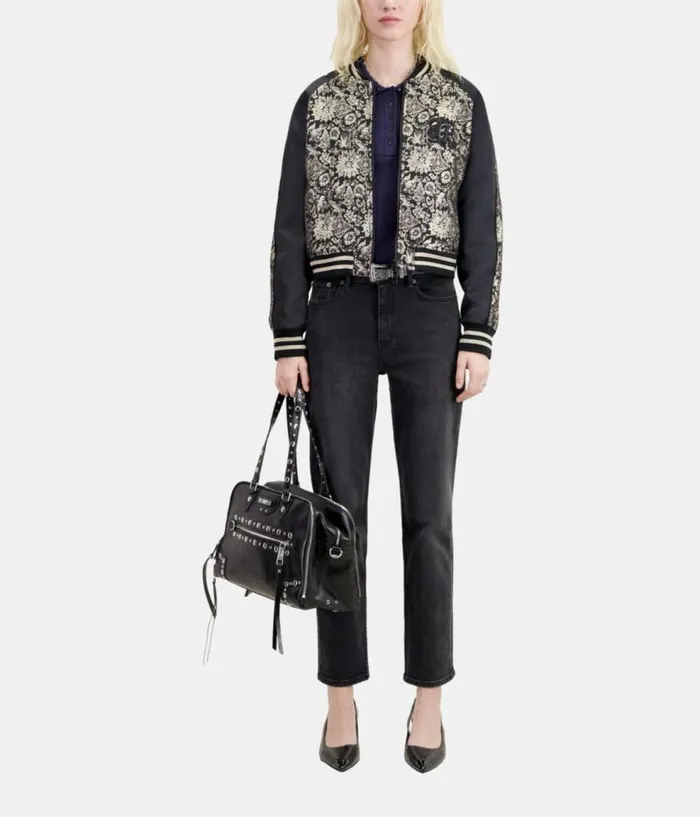 Women Coats and Jackets THE KOOPLES Black Jacket With Metallic Jacquard