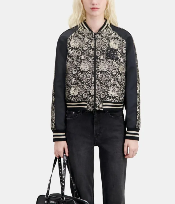 Women Coats and Jackets THE KOOPLES Black Jacket With Metallic Jacquard