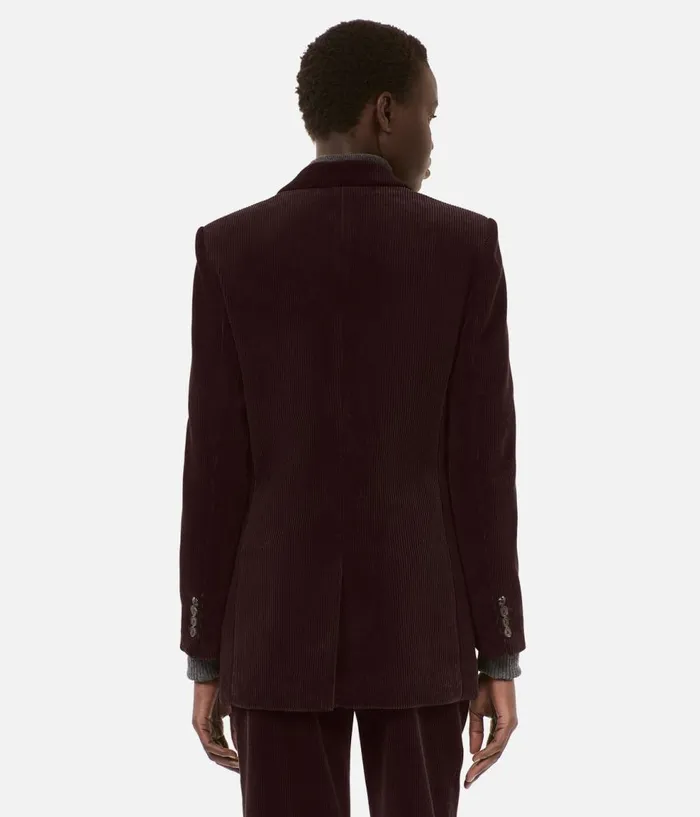 Women Coats and Jackets THE KOOPLES Brown Corduroy Suit Jacket Women Coats and Jackets THE KOOPLES Brown Corduroy Suit Jacket