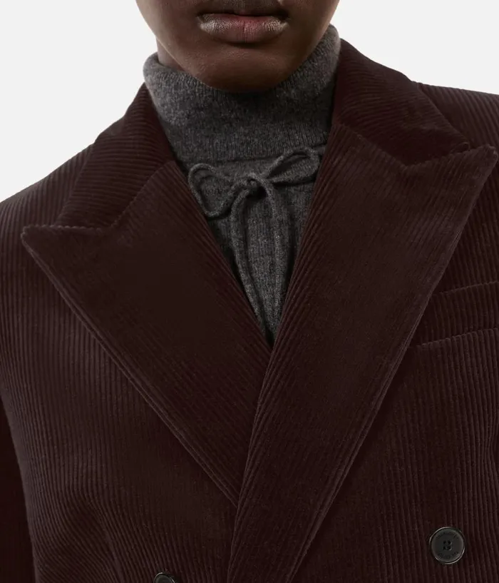 Women Coats and Jackets THE KOOPLES Brown Corduroy Suit Jacket Women Coats and Jackets THE KOOPLES Brown Corduroy Suit Jacket