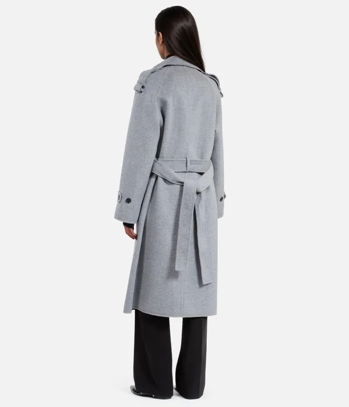Women Coats and Jackets THE KOOPLES Grey Trench Style Coat Women Coats and Jackets THE KOOPLES Grey Trench Style Coat