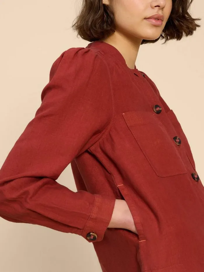 Women COATS and JACKETS White Stuff Delilah Linen Jacket Dk Red Women COATS and JACKETS White Stuff Delilah Linen Jacket Dk Red