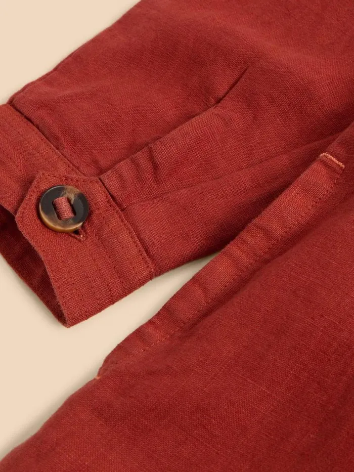 Women COATS and JACKETS White Stuff Delilah Linen Jacket Dk Red Women COATS and JACKETS White Stuff Delilah Linen Jacket Dk Red
