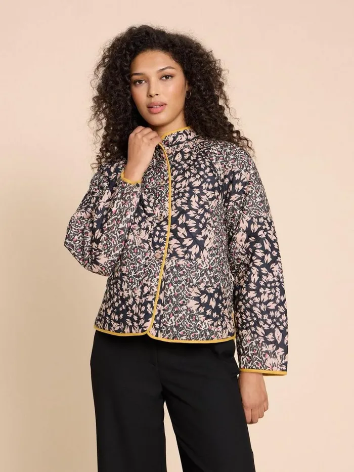 Women COATS and JACKETS White Stuff Natalie Reversible Jacket Black Print