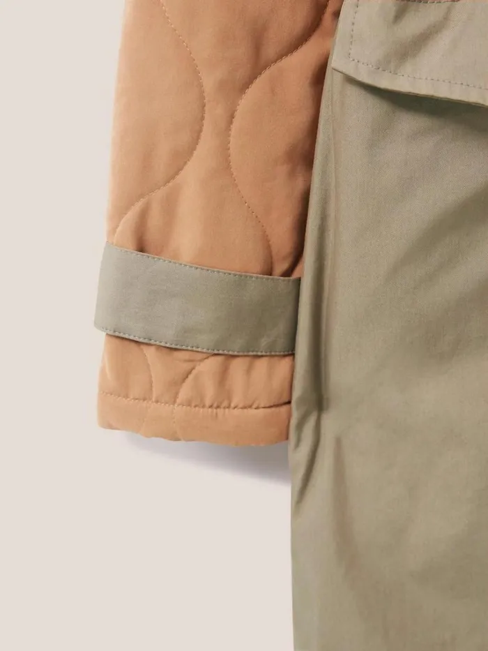Women COATS and JACKETS White Stuff Peyton Quilted Mac Natural Multi