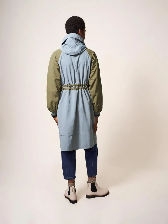 Women COATS and JACKETS White Stuff Quinn Parka Blue Multi