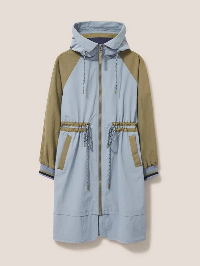 Women COATS and JACKETS White Stuff Quinn Parka Blue Multi