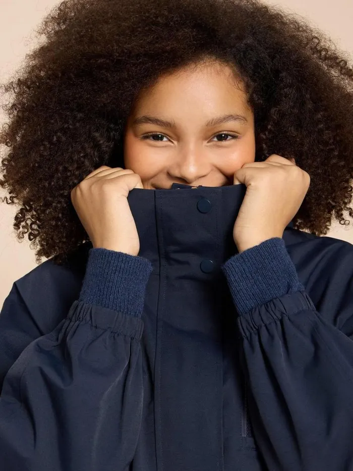 Women COATS and JACKETS White Stuff Zoe Waterproof Coat Dark Navy Women COATS and JACKETS White Stuff Zoe Waterproof Coat Dark Navy