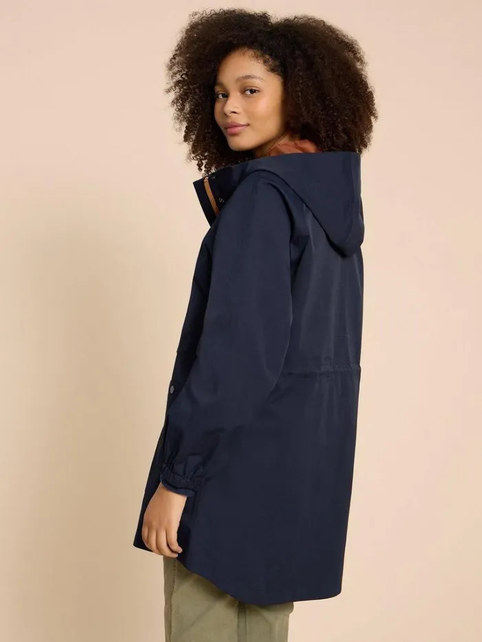 Women COATS and JACKETS White Stuff Zoe Waterproof Coat Dark Navy Women COATS and JACKETS White Stuff Zoe Waterproof Coat Dark Navy