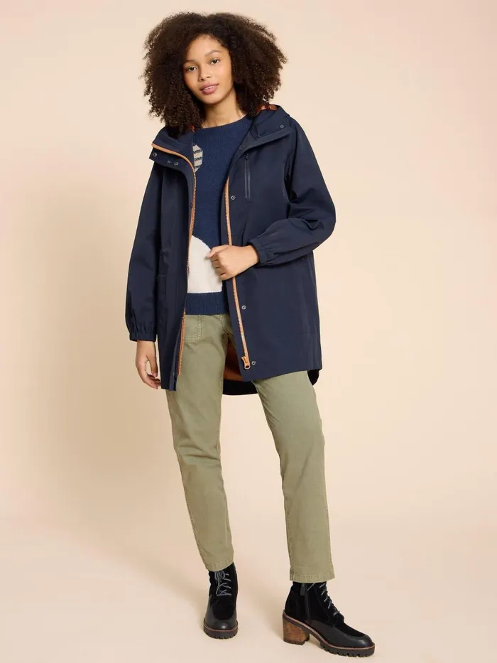 Women COATS and JACKETS White Stuff Zoe Waterproof Coat Dark Navy Women COATS and JACKETS White Stuff Zoe Waterproof Coat Dark Navy