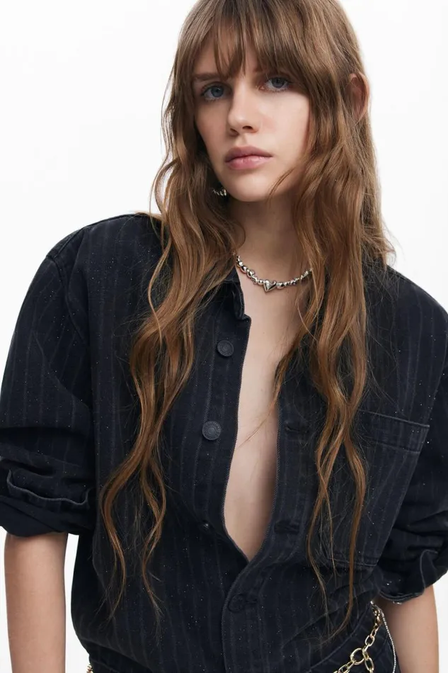 Women Coats And Jackets Desigual Denim Trucker Jacket