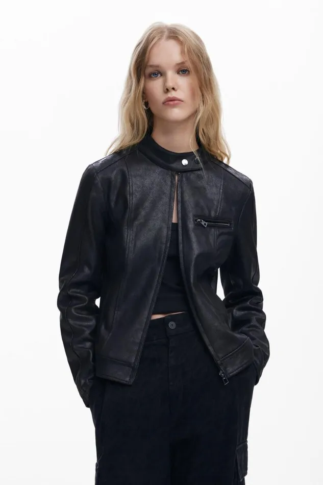 Women Coats And Jackets Desigual Regular Biker Jacket