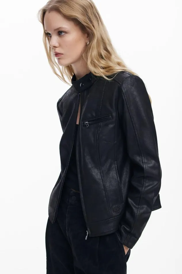 Women Coats And Jackets Desigual Regular Biker Jacket