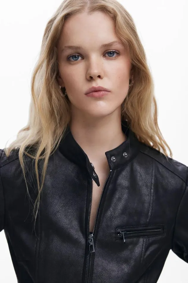 Women Coats And Jackets Desigual Regular Biker Jacket