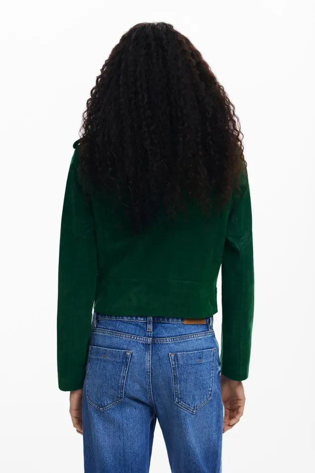 Women Coats And Jackets Desigual Textured Biker Jacket
